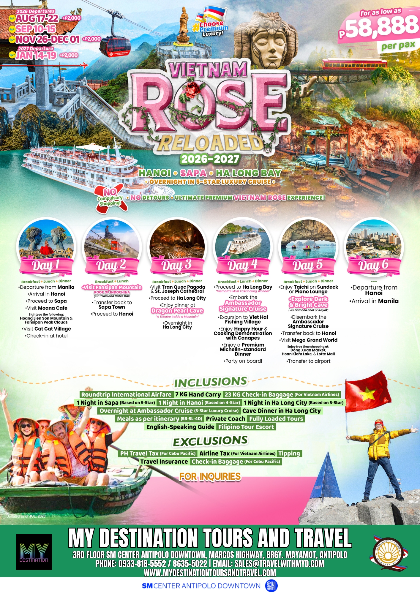 Vietnam Rose Reloaded 2026-2027 Package Flyer